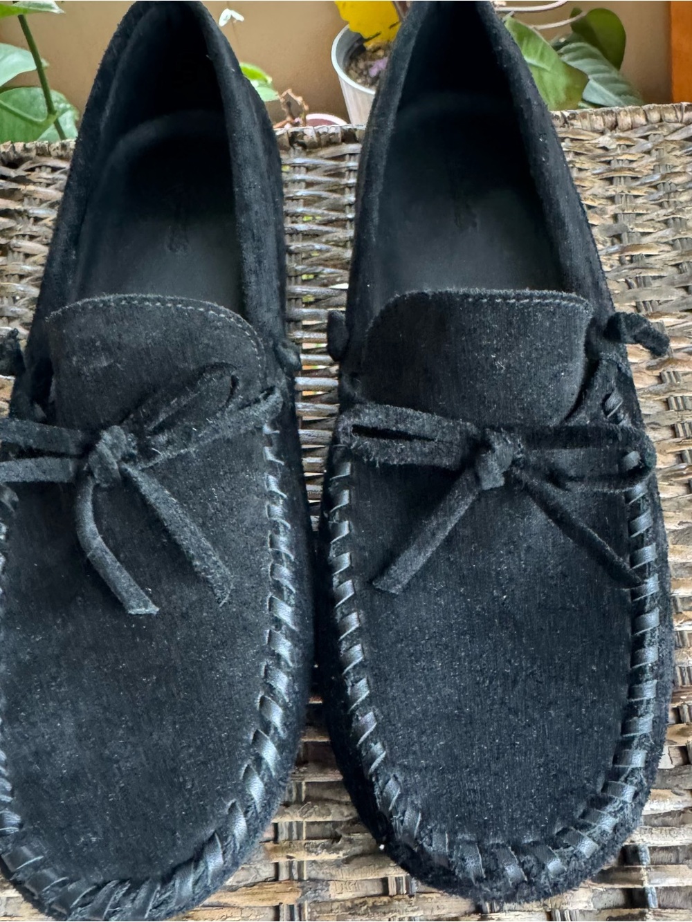 Madewell The Meadow Whipstitched Driver Black Suede Leather‎ Loafer Women’s Sz 9 - Picture 3 of 13